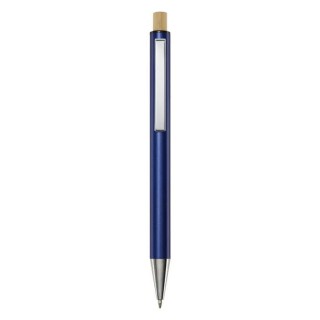 Cyrus Kugelschreiber aus recyceltem Aluminium, Mini blau 